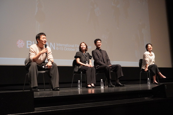 ソン・ソック、永山瑛太、キム・シンロク「プルンギル －青の道－」第31回釜山国際映画祭／photo：Ayako Ishizu