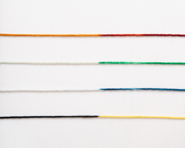 SELF-STRIPING SCARF YARN