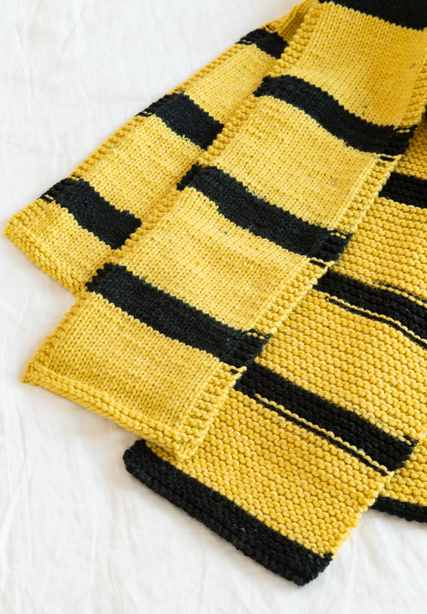 SELF-STRIPING SCARF YARN