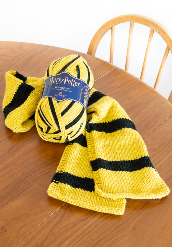 SELF-STRIPING SCARF YARN