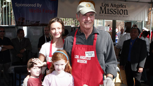 ロサンゼルスで行われたチャリティ/イベントに参加したハリソン・フォードとキャリスタ・フロックハート -(C) Splash/AFLO