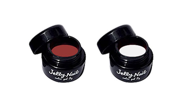 JellyNail クリスタルカラージェル・価格：各1,700円 (税込み)・色：(左)#061 クリムゾンローズ(右)#062 スパークリングフロスト