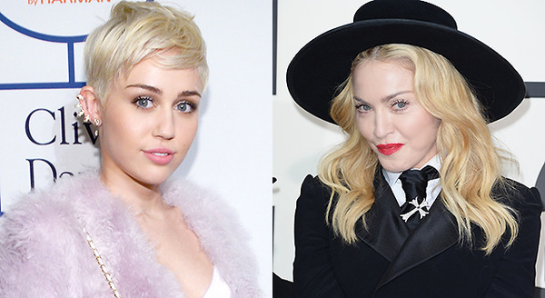 マイリー・サイラス＆マドンナ-(C) Getty Images