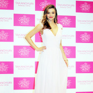 来日中のミランダ・カー／「たかの友梨ビューティクリニック」新CM会見