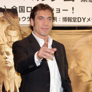 『ノーカントリー』日本公開を3月15日に控え、初来日を果たしたハビエル・バルデム。