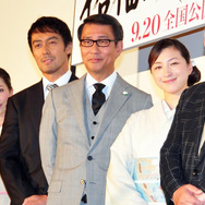 中井貴一＆阿部寛＆広末涼子＆真飛聖＆若松節朗（監督）＆浅田次郎（原作者）／『柘榴坂の仇討』プレミア試写会