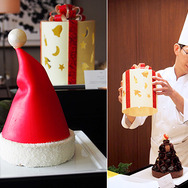 【3時のおやつ】今年はサンタ帽でお祝い!?　クリスマスケーキお披露目！