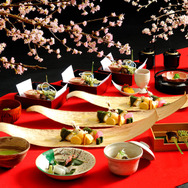 日本料理「木の花」の「さくら会席」木の花彩膳。全7品。