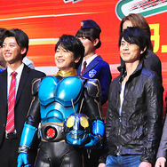 稲葉友＆竹内涼真＆及川光博＆倉田てつを＆高田延彦＆天野浩成＆内田理央＆半田健人＆中村優一／『スーパーヒーロー大戦GP 仮面ライダー3号』完成披露