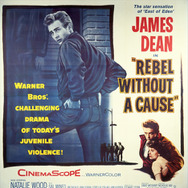 「理由なき反抗」1955年公開当時のポスター
