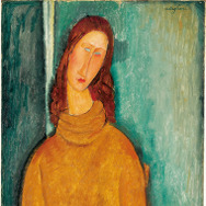 アメデオ・モディリアーニ 《ジャンヌ・エビュテルヌの肖像》1919年 / 92.3 × 54.5 cm / 油彩・カンヴァス