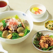 中国料理「翡翠宮」　「コラーゲン麺の浅蜊そばセット」