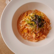 海老と蟹のスパゲッティーニ スパイシーピンクソース1,750円