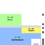 「T・ジョイ横浜」JR横浜タワーフロア構成図