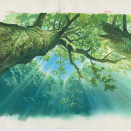 『宮崎駿展』イメージ画『もののけ姫』(1997)背景画（C）1997 Studio Ghibli・ND