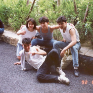 1992年。大阪。アクションクラブ時代。手前は「キングダム」のアクション監督