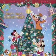 ミッキーマウスとディズニーの仲間たちがクリスマスを楽しんでいる様子