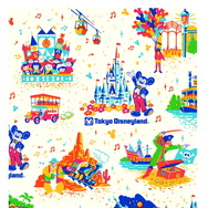 「Make Your Favorite」第1 弾でも登場したデザイン。東京ディズニーランドのスポットが賑やかに描かれています。As to Disney artwork, logos and properties： (C) Disney