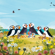 パフィンの小さな島 3枚目の写真・画像