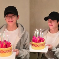 「37歳に見えない…」俳優チョン・ヘインが誕生日ケーキを持って“にっこり”【PHOTO】
