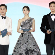 シン・ドンヨプ＆ペ・スジ＆パク・ボゴム Photo by HLL/Imazins via Getty Images