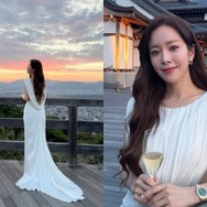 ハン・ジミン、京都で魅せた“異次元の美しさ”にファンもため息…大胆ドレス姿に「女神降臨」【PHOTO】