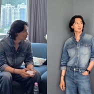 ロン毛にイメチェン!? 俳優キム・ナムギル、Netflix新作の配信控えて“抜群の存在感”【PHOTO】