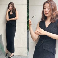 “二児の母”カン・ソラ、シルエット際立つ黒コーデに称賛の嵐「これぞ芸能人の骨格」【PHOTO】
