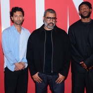 ジャスティン・ティッピング、ジョーダン・ピール、マーロン・ウェイアンズPhoto by Tiffany Rose/Getty Images for HIM Training Camp