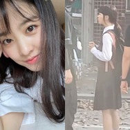 童顔女優パク・ボヨン、35歳なのに“違和感ゼロ”の制服姿…ドラマ撮影の目撃映像が話題
