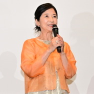 『ホウセンカ』完成披露舞台挨拶 オフィシャルスチール 宮崎美子