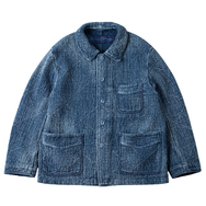 SASHIKO FRENCH JACKET / COLOR : OLD BLUE / ¥198,000