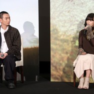 『秒速5センチメートル』完成披露試写会　森七菜、青木柚