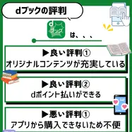 dブックの口コミ評価をレビュー！5つのデメリットも【悪い評判は？】