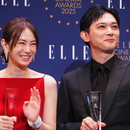 北川景子、吉沢亮／「ELLE CINEMA AWARDS 2025」