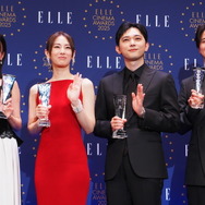 出口夏希、北川景子、吉沢亮、木戸大聖／「ELLE CINEMA AWARDS 2025」