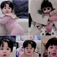 俳優シム・ヒョンタクの愛息ハルちゃん、“オールピンク”で可愛さ全開！【PHOTO】