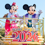 ディズニー、和服姿のミッキー＆ミニーが新年のごあいさつ！新アンバサダー就任のお披露目もサプライズで