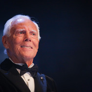 ジョルジオ・アルマーニ Photo by Lia Toby/BFC/Getty Images