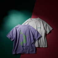 THREE FIFTY STANDARD　【WICKED】パーフェクトデュエットプリントTシャツ〈ホワイト・ラベンダー〉