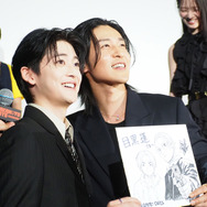 高橋文哉、目黒蓮／『SAKAMOTO DAYS』初日舞台挨拶