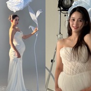 6月出産予定の女優ナム・ボラ、純白ドレス着用の臨月フォトを公開【PHOTO】