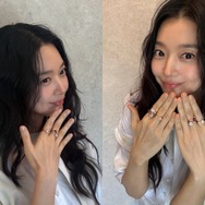 女優シン・ミナ、指先に輝く“4つの高級リング”！夫キム・ウビンも羨む大胆ショット【PHOTO】