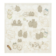刺繍入りガーゼハンカチ　各880円