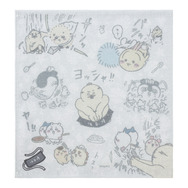 刺繍入りガーゼハンカチ　各880円