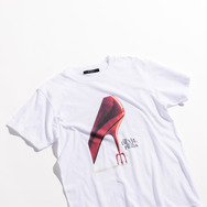 ヒールTシャツ　ホワイト／ブラック　￥6,490