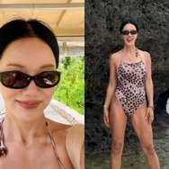 “56歳“のオム・ジョンファが魅せた圧巻の美スタイル！ヒョウ柄を着こなす女王の風格に驚嘆！