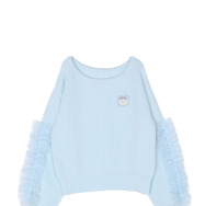 【ちいかわ/dazzlin　specialcollection】フリルスリーブニットプルオーバー