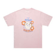 ちいかわ×オリオンビール シーサーのおみやげやさん Tシャツ　ライトピンク_SHISA／©Orion ©nagano ©nagano / chiikawa committee