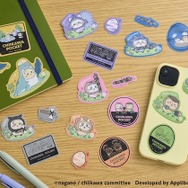 ちいかわぽけっと 恐竜なスマホに貼れるサイズのステッカー